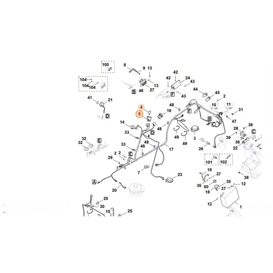 STIHL  Stacyjka uruchomiania silnika 6170 430 2410